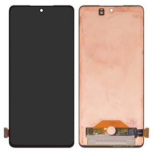 LCD compatible with Samsung M526 Galaxy M52, black, without frame, original change glass 