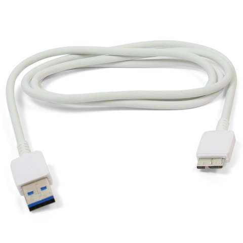 Cable USB micro USB3.0  puede usarse con Samsung G800H Galaxy S5 mini, G900F Galaxy S5, G900H Galaxy S5, N900 Note 3, N9000 Note 3, N9005 Note 3, N9006 Note 3, USB tipo A, USB 3.0 micro tipo B, blanco