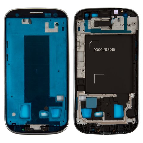 Marco de pantalla puede usarse con Samsung I9300i Galaxy S3 Duos, plateada