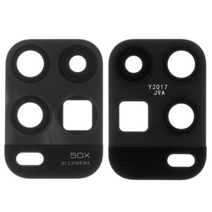 Vidrio de cámara puede usarse con Xiaomi Mi 10 Youth 5G, negro