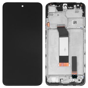 Pantalla LCD puede usarse con Xiaomi Poco M3 Pro, Poco M3 Pro 5G, Redmi Note 10 5G, Redmi Note 10T 5G, negro, con marco, Original PRC 