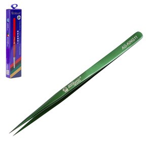 Pinzas para smd Mechanic AG KING11, recta, 140 mm, verde