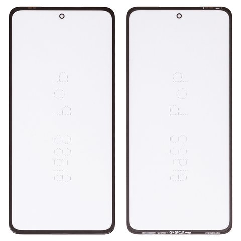 Vidrio de carcasa G+OCA PRO puede usarse con Motorola Moto G72 XT2255, con película OCA, negro