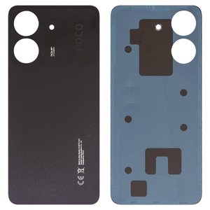 Panel trasero de carcasa puede usarse con Xiaomi Poco C65, negra, black