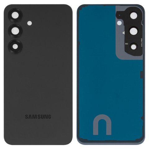 Panel trasero de carcasa puede usarse con Samsung S931 Galaxy S25, negra, azul, con vidrio de cámara, con componentes, Original PRC , blue black