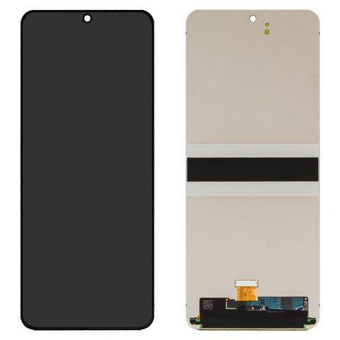 Pantalla LCD puede usarse con Samsung F731 Galaxy Z Flip5, negro, sin marco, original vidrio reemplazado