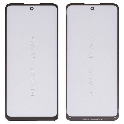 Vidrio de carcasa G+OCA PRO puede usarse con Motorola Moto G40 Fusion, Moto G60, Moto G60s, con película OCA, negro