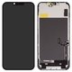Pantalla LCD puede usarse con iPhone 14 Plus, negro, con marco, AAA, (TFT), ZY, LTPS FHD