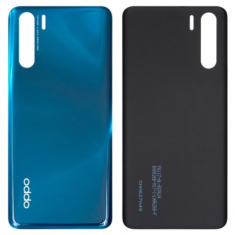 Panel trasero de carcasa puede usarse con Oppo A91, azul, brazil blue