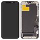 Pantalla LCD puede usarse con iPhone 12, iPhone 12 Pro, negro, con marco, HC, sin microchip, (OLED), XY OEM soft