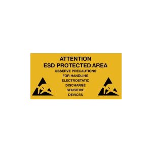Наклейка попередження про антистатичну безпеку Warmbier 2850.300500.E 10 шт. 