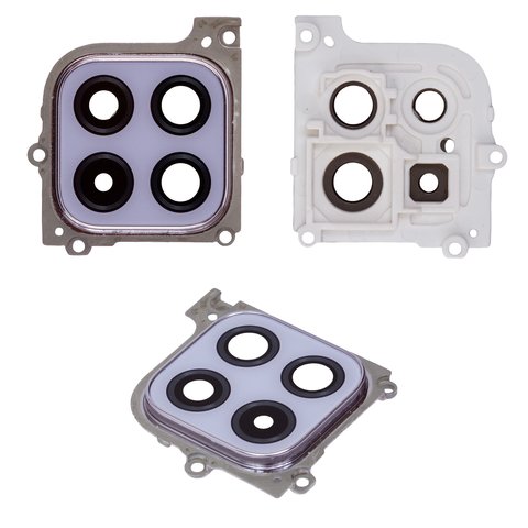 Стекло камеры для Samsung A226 Galaxy A22 5G, фиолетовое, с рамкой