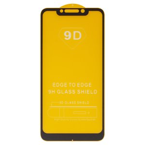 Захисне скло для Xiaomi Pocophone F1, сумісне з чохлом, Full Glue, без упаковки , чорний, M1805E10A
