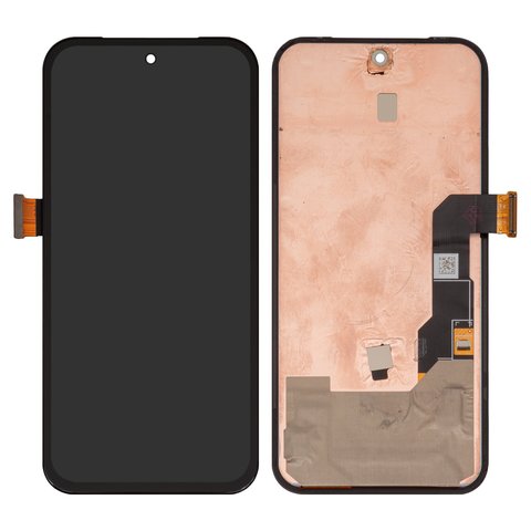 Дисплей для Google Pixel 8a, чорний, без рамки, Оригінал переклеєне скло , GKV4X, G6GPR, G8HHN, G576D