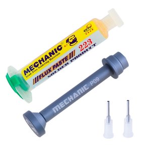 Флюс паста Mechanic 223, з металевим штовхачем, середньої активності, безгалогена, 10 мл