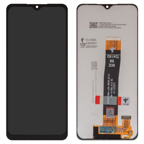 Дисплей для Samsung A047 Galaxy A04s, A136 Galaxy A13 5G, черный, без рамки, FLYCDI, BV065WBM L0A 8K00_R1.0