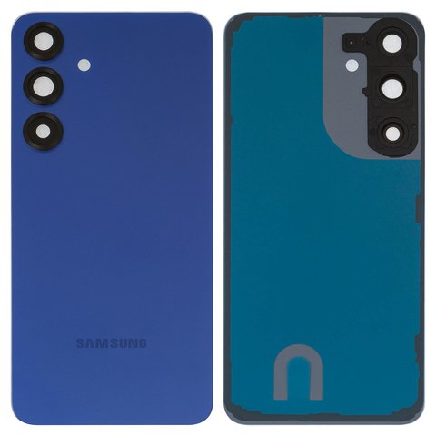 Задняя панель корпуса для Samsung S936 Galaxy S25 Plus, синяя, со стеклом камеры, с компонентами, Original PRC , navy