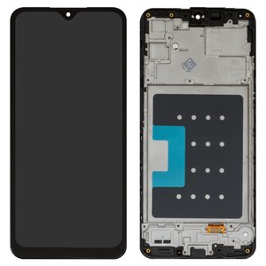 Дисплей для Samsung A165 Galaxy A16, черный, с рамкой, Сopy, с широким ободком, TFT 