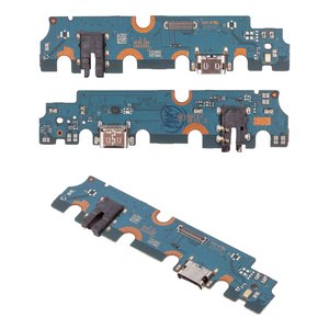 Шлейф для Samsung X110 Galaxy Tab A9 8.7, коннектора зарядки, с компонентами, High Copy, плата зарядки