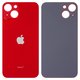 Задня панель корпуса для iPhone 13, червона, не потрібно знімати скло камери, Original (PRC), big hole