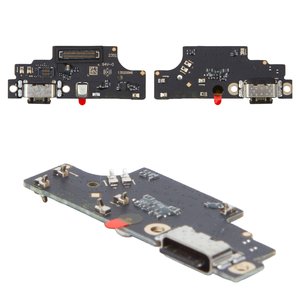 Шлейф для Xiaomi Poco M6 Pro 4G, Redmi Note 13 Pro 4G, конектора зарядки, з компонентами, Original PRC , плата зарядки
