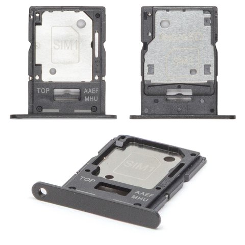 Тримач SIM карти для Samsung A155 Galaxy A15, чорний, dual SIM, brave black