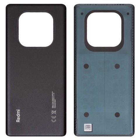 Задня панель корпуса для Xiaomi Redmi Note 14 Pro 4G, чорна, midnight black