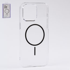 Чехол Fully PC MagSafe для iPhone 15 Pro Max, прозрачный, бесцветный, магнитный, пластик