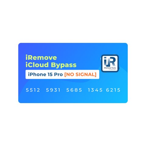 iRemove iCloud Bypass для iPhone 15 Pro [NO SIGNAL]