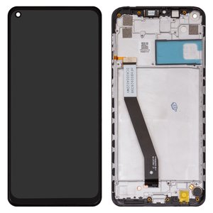 Дисплей для Xiaomi Redmi 10X 4G, Redmi Note 9, черный, с рамкой, Box , M2003J15SC, M2003J15SG, M2003J15SS