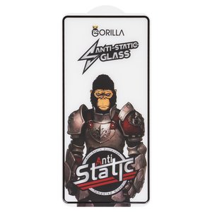 Защитное стекло для Google Pixel 7a, совместимо с чехлом, Full Glue, Anti Static, черный, gorilla