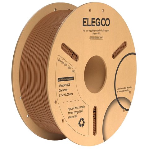 Филамент ELEGOO PLA+, коричневый brown , 1 кг