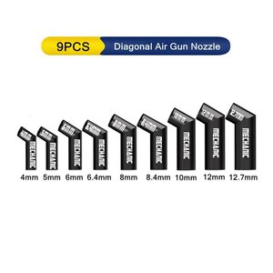 Насадка термофена Mechanic 861 Diagonal, вигнута, 9in1, 4mm 5mm 6mm 6.4mm 8mm 8.4mm 10mm 12mm 12.7mm