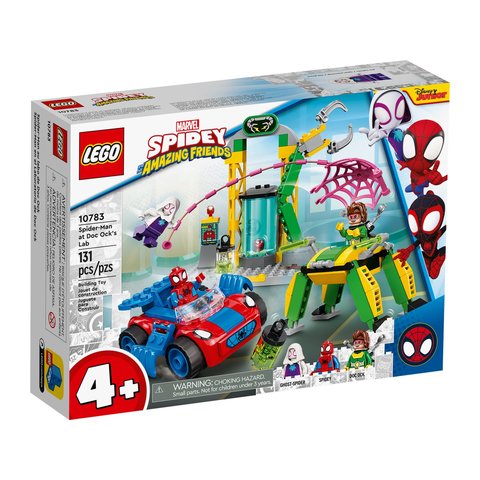 Конструктор LEGO Marvel Spidey Человек Паук в лаборатории Доктора Осьминога 10783 
