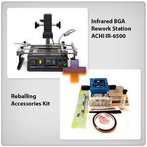 Estación de soldadura infrarroja ACHI IR-6500 + Juego de accesorios para reballing Estación de soldadura infrarroja ACHI IR-6500 + Juego de accesorios para reballing