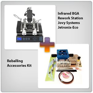 Estación de soldadura infrarroja Jovy Systems Jetronix-Eco + Juego de accesorios para reballing Estación de soldadura infrarroja Jovy Systems Jetronix-Eco + Juego de accesorios para reballing